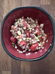 Mediterranean Style Three Bean Salad